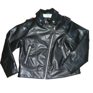 Girls H&M Faux Leather Biker Jacket